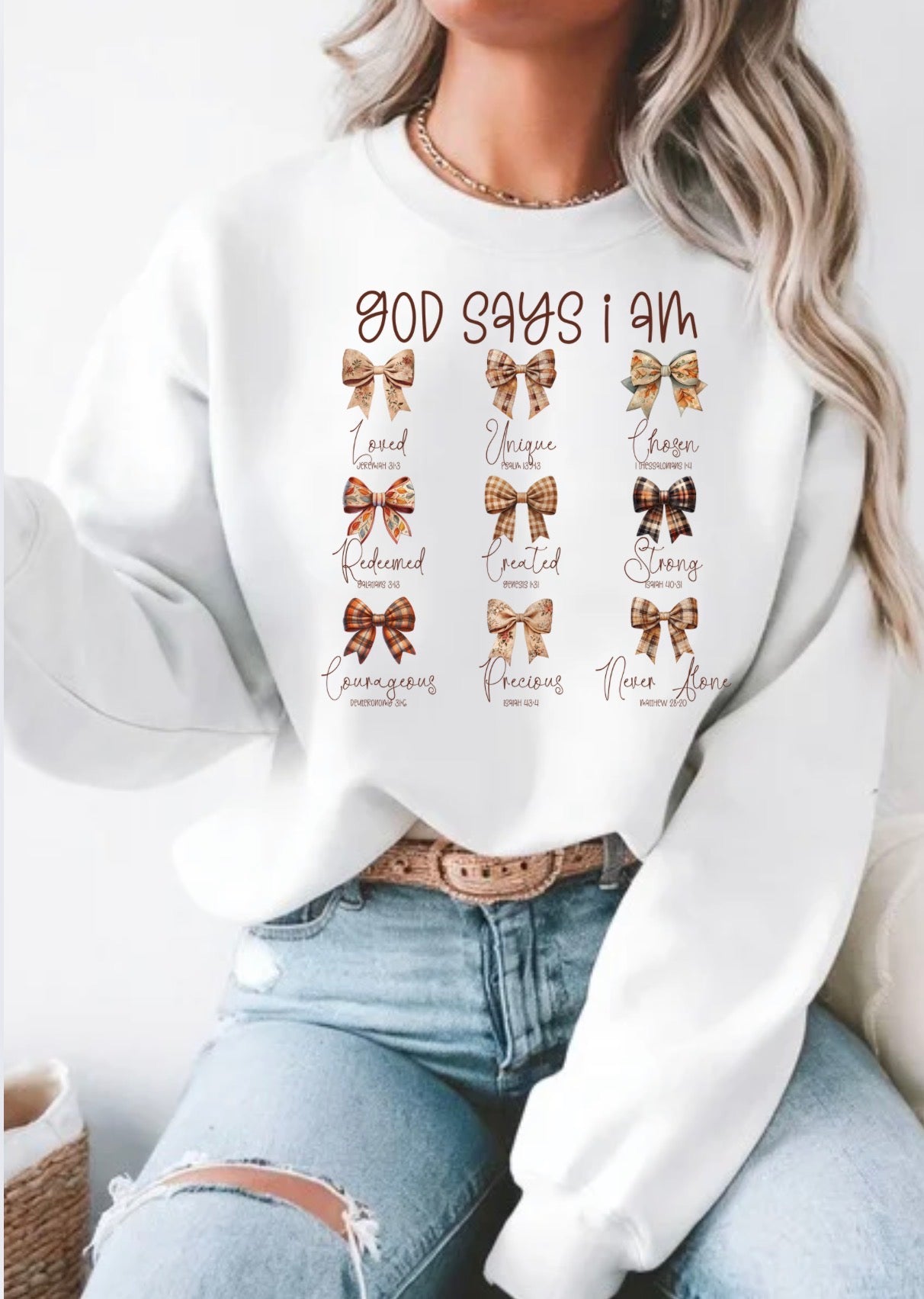 God Says I Am Crewneck
