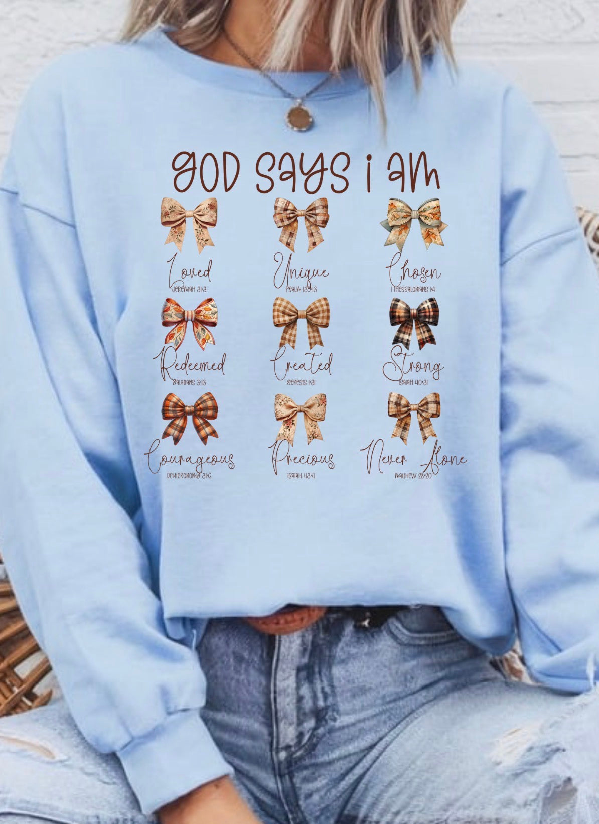 God Says I Am Crewneck
