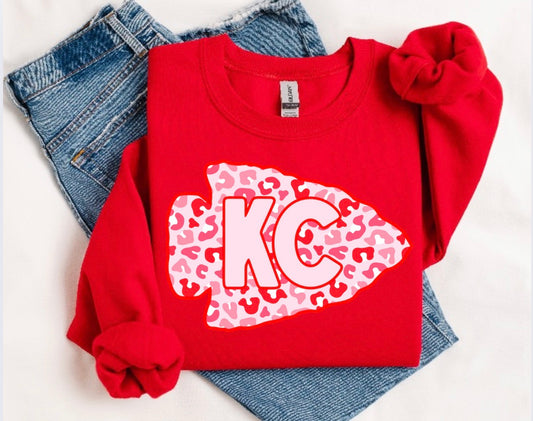 KC Pink Leopard Sweatshirt