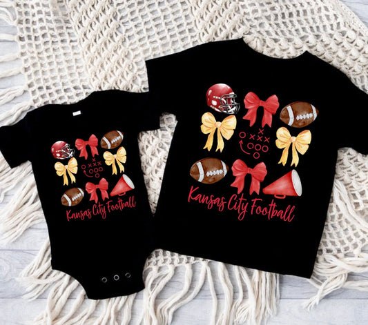 KC Chiefs Football Baby & Toddler T-Shirt