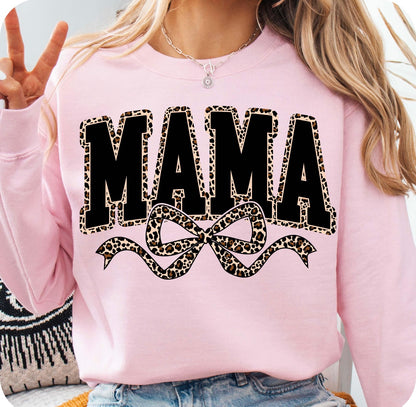 Mama Leopard Print Crewneck